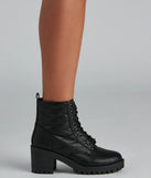 Everyday Edgy Lace-Up Booties