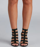 Strapped For Style Caged Block Heels