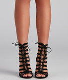 Strapped In Nubuck Lace-Up Booties