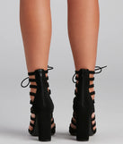 Strapped In Nubuck Lace-Up Booties