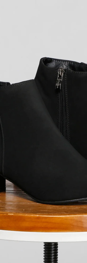 Simply Stylish Faux Suede Booties