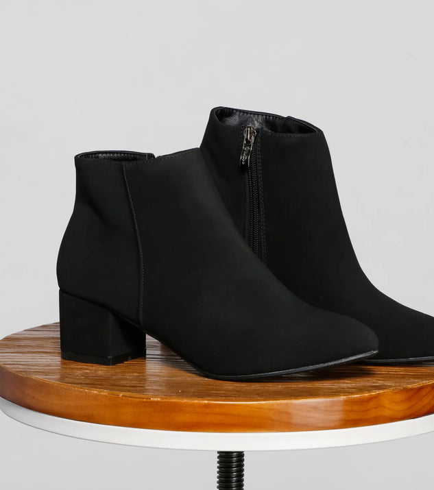 Simply Stylish Faux Suede Booties