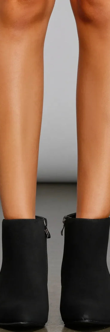 Simply Stylish Faux Suede Booties