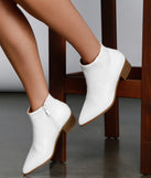 Simple And Elevated Faux Leather Booties