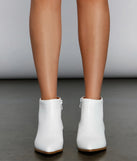 Simple And Elevated Faux Leather Booties