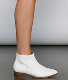 Simple And Elevated Faux Leather Booties