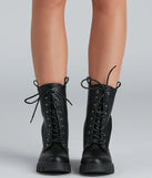 Cool Combat PU Lug Boots