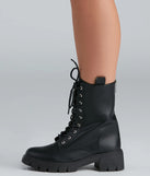 Cool Combat PU Lug Boots