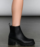 Edgy Glam Lug Sole Ankle Booties