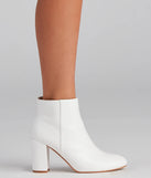 Style Goals Faux Leather Almond Toe Booties