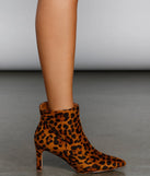 Purrfect Look Leopard Print Booties