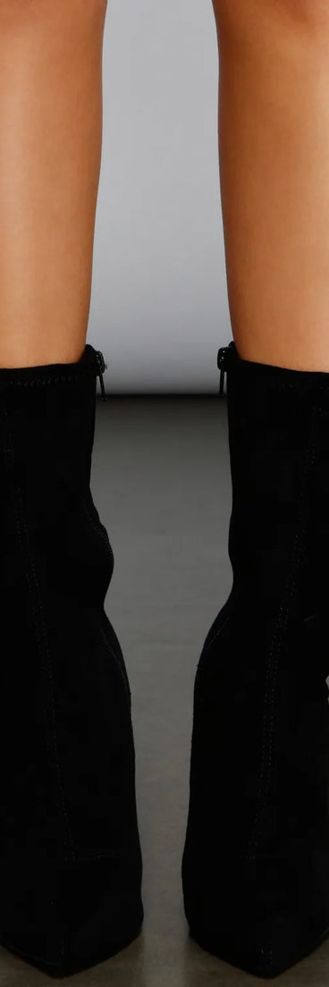 Luxe Feels Faux Suede Stiletto Booties