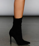 Luxe Feels Faux Suede Stiletto Booties