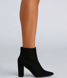 Perfect Point Faux Suede Booties