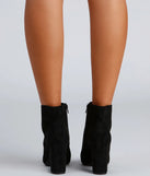 Perfect Point Faux Suede Booties
