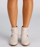 Buckle Up Stacked Heel Ankle Booties