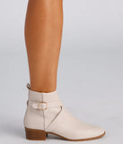 Buckle Up Stacked Heel Ankle Booties