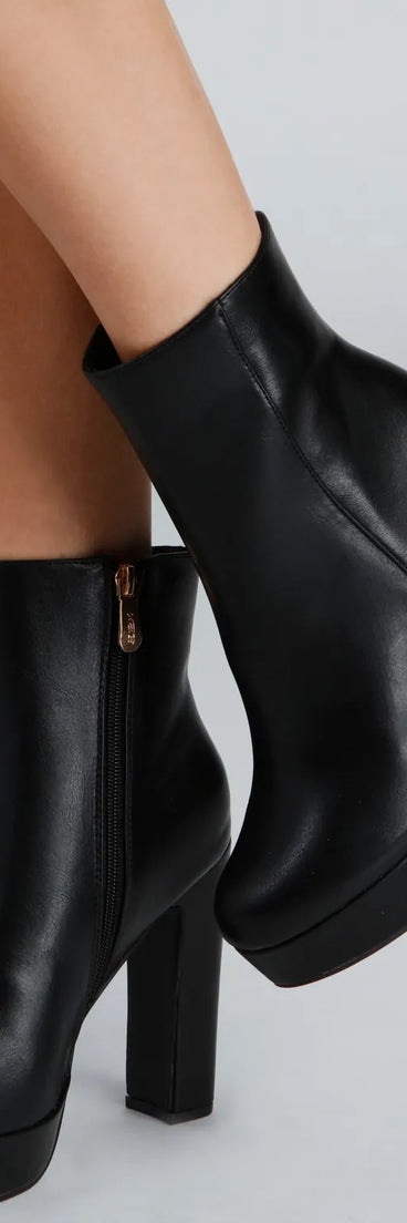 Girly-Grudge Platform Booties