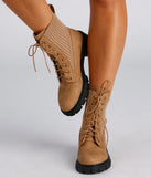 Trendy Status Knit Detail Boots