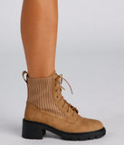 Trendy Status Knit Detail Boots