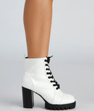Feelin' Bold Lace-Up Booties