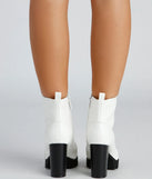 Feelin' Bold Lace-Up Booties