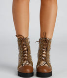 Sassy N' Fierce Snake Lug Booties