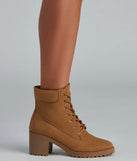 Trendy Moment Lace-Up Booties