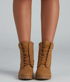 Trendy Moment Lace-Up Booties