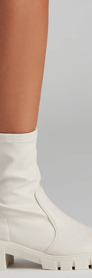 Edgy Kicks Fitted Lug Booties