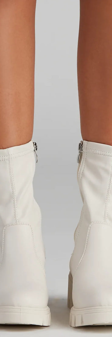 Edgy Kicks Fitted Lug Booties