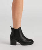 Femme Edge Platform Lug Booties