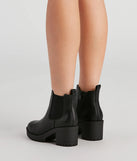 Femme Edge Platform Lug Booties