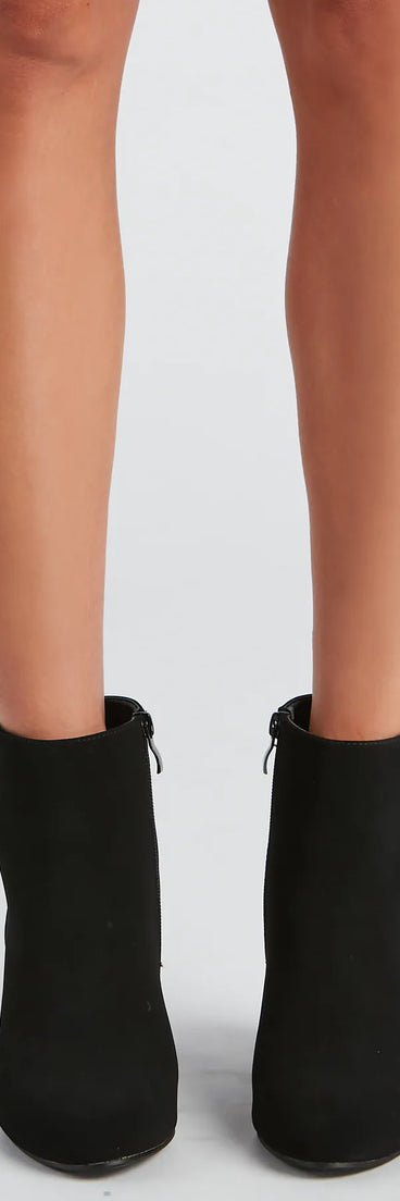 Girl In Love Block Heel Booties