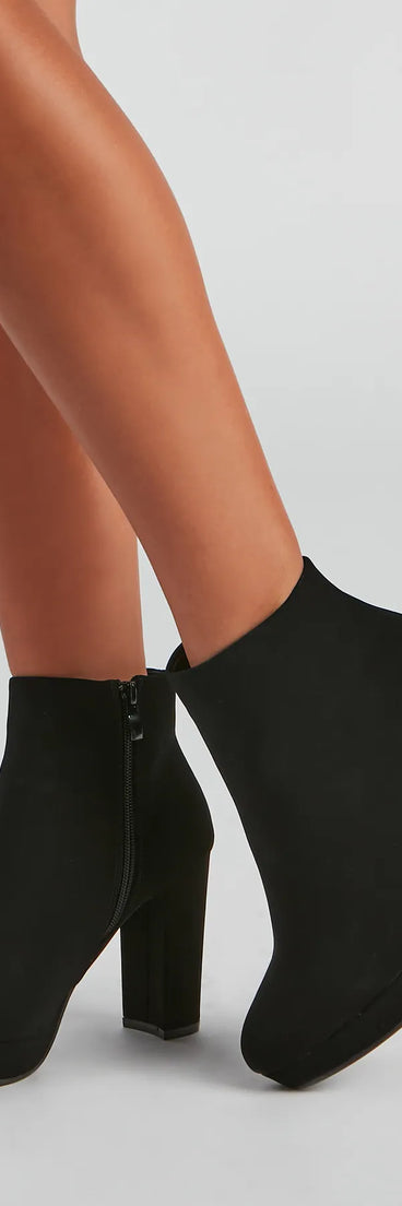 Lots To Love Block Heel Booties