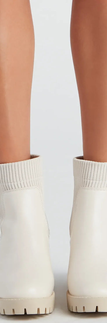 Cutie In A Lug Bootie