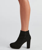 Sleek Ambition Faux Suede Booties
