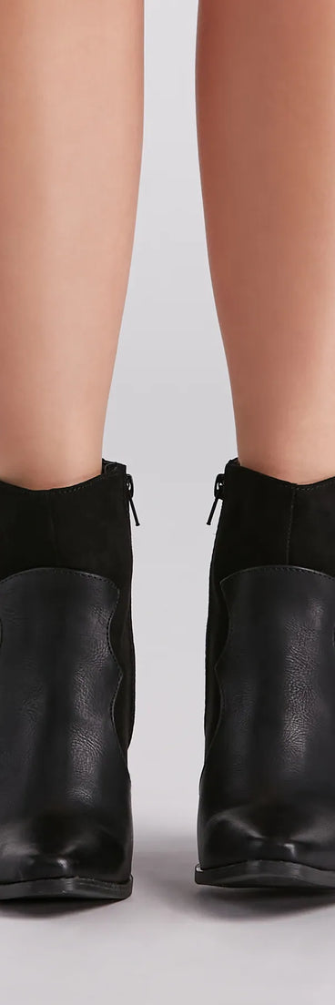 Western Chic Block Heel Booties