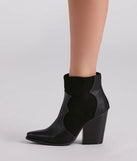 Western Chic Block Heel Booties