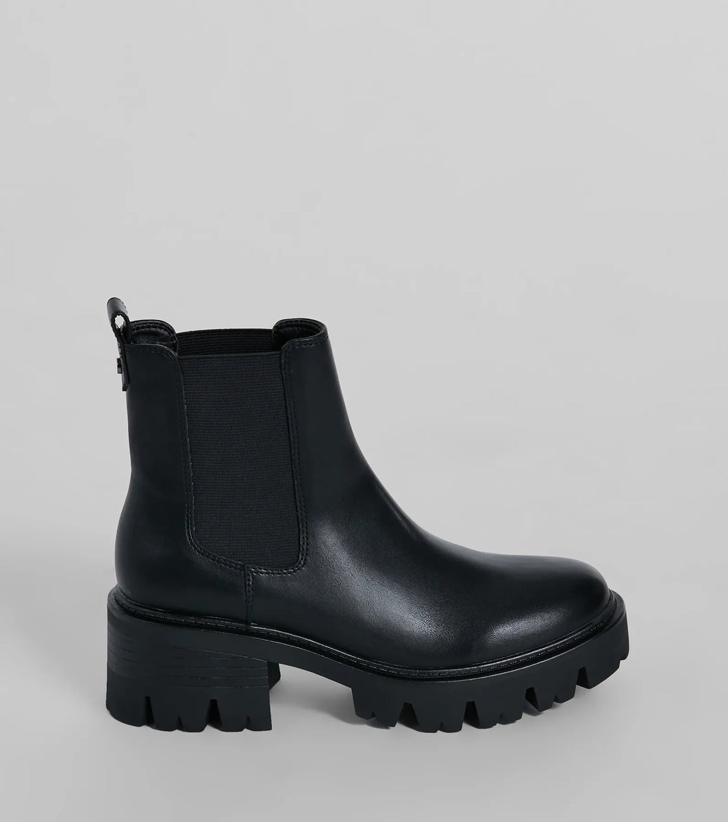 High Stakes Faux Leather Lug Booties & Windsor