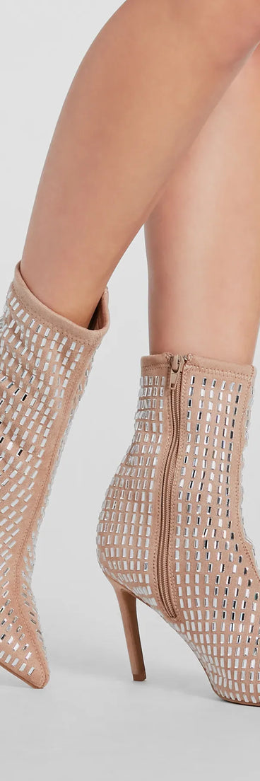 All That Bling Rhinestone Stiletto Booties