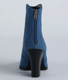 Country Nights Denim Western Booties