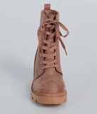 Winter Mode Lace-Up Platform Combat Boots