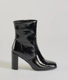 
Upgrade your style game for 2025 with the Bold Baddie Faux Patent Leather Ankle Booties in black, perfect for any fashion-forward wardrobe.