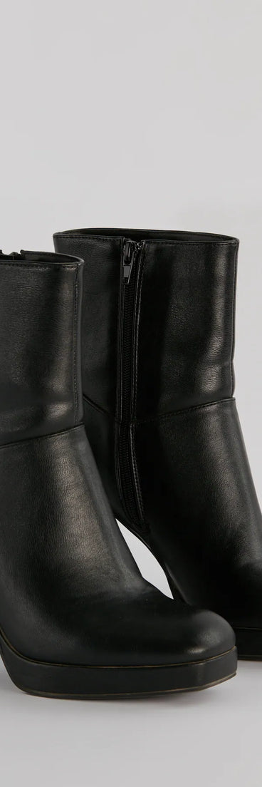 
Upgrade your style game for 2025 with the Amp It Up Faux Leather Platform Boots in black, perfect for any fashion-forward wardrobe.