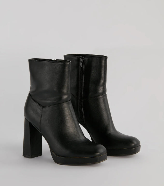 
Upgrade your style game for 2025 with the Amp It Up Faux Leather Platform Boots in black, perfect for any fashion-forward wardrobe.