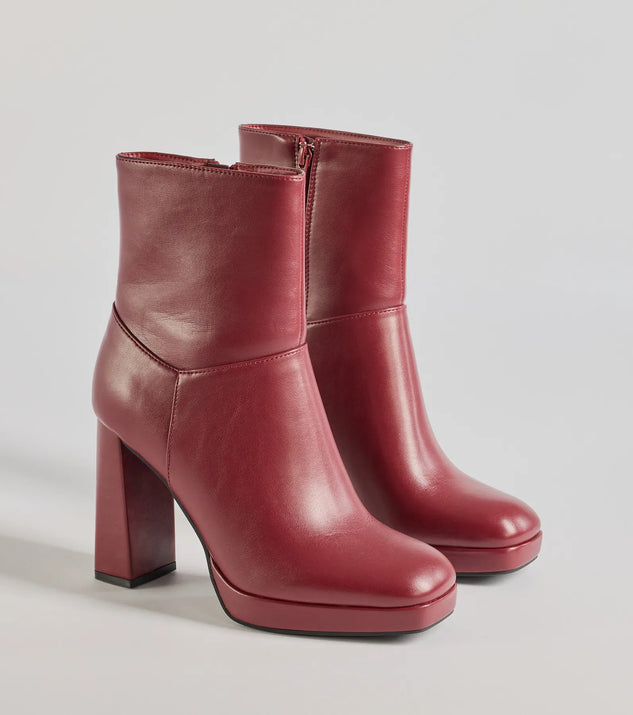 
Upgrade your style game for 2025 with the Amp It Up Faux Leather Platform Boots in wine, perfect for any fashion-forward wardrobe.