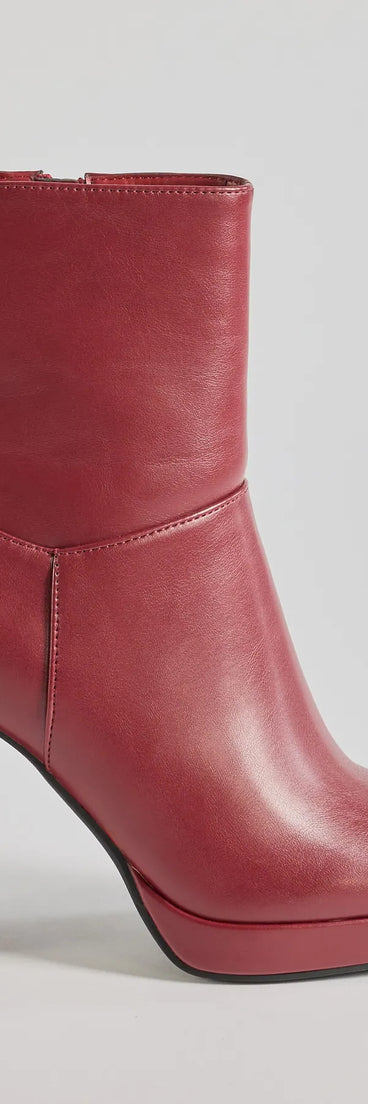 
Upgrade your style game for 2025 with the Amp It Up Faux Leather Platform Boots in wine, perfect for any fashion-forward wardrobe.