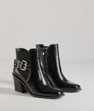 
Upgrade your style game for 2025 with the Edgy Fave Buckle Strap Faux Leather Ankle Booties in black, perfect for any fashion-forward wardrobe.