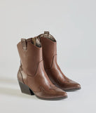 
Upgrade your style game for 2025 with the Edgy-Chic Faux Leather Western Booties in brown, perfect for any fashion-forward wardrobe.